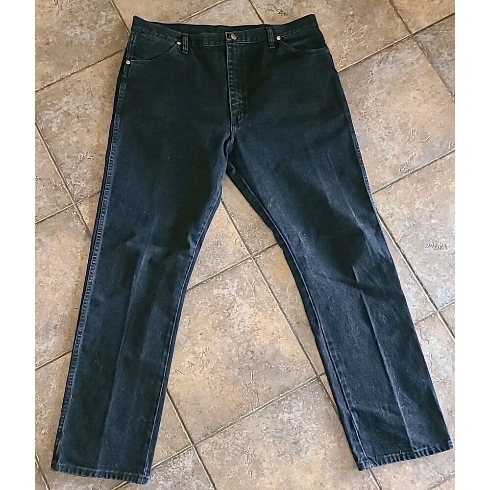Wrangler Jeans MENS 40x34 Black 13MWZWK Cowboy Western Straight Copper Rivets